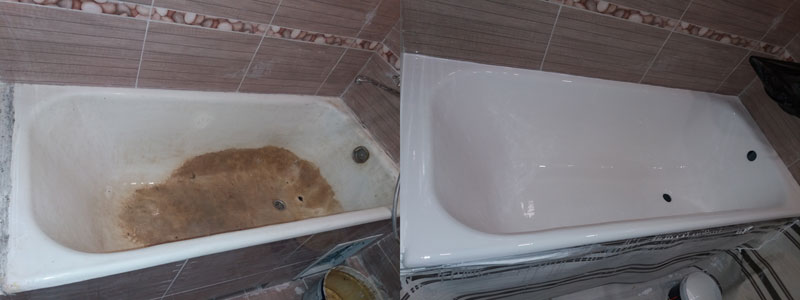 реставрация железной Ванны